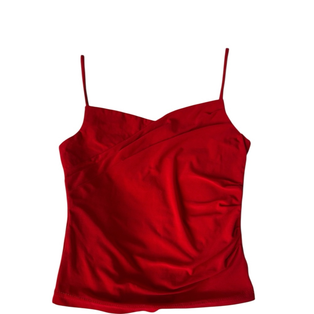 Red Spaghetti Strap Cami Top